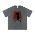 Snow Washed Oversized Cotton T-Shirt