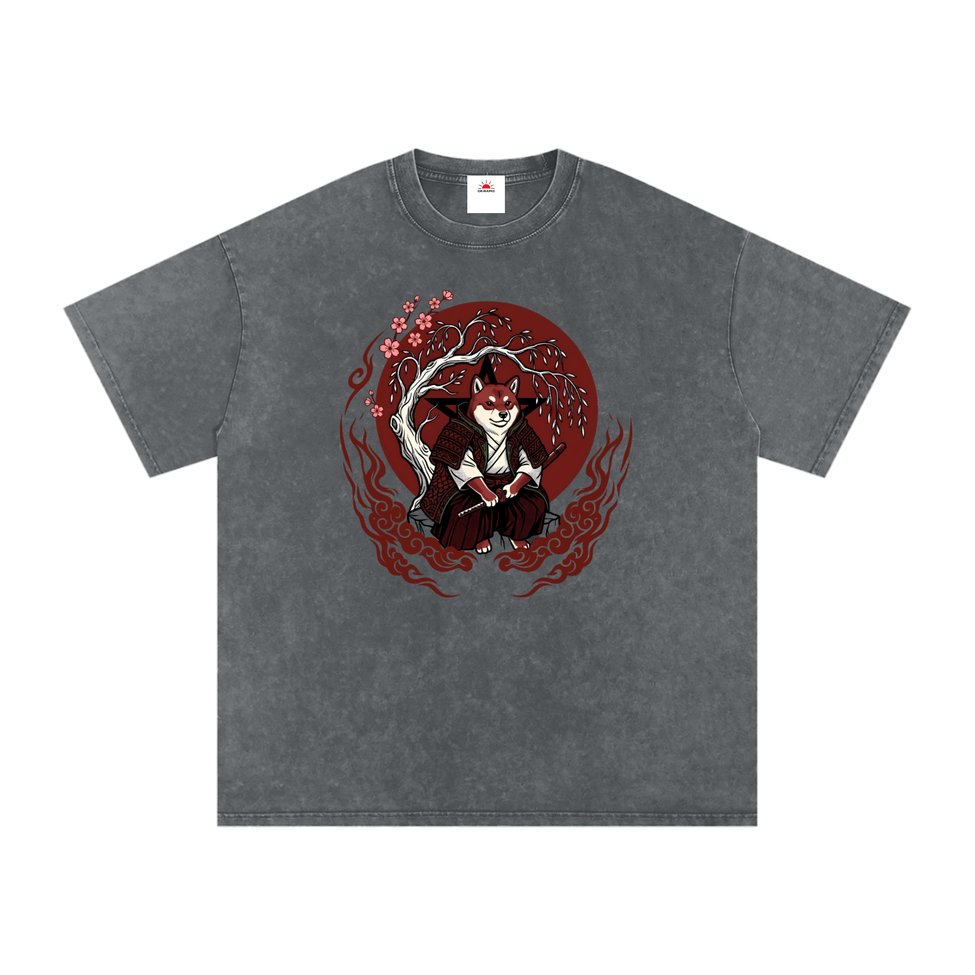 Snow Washed Oversized Cotton T-Shirt