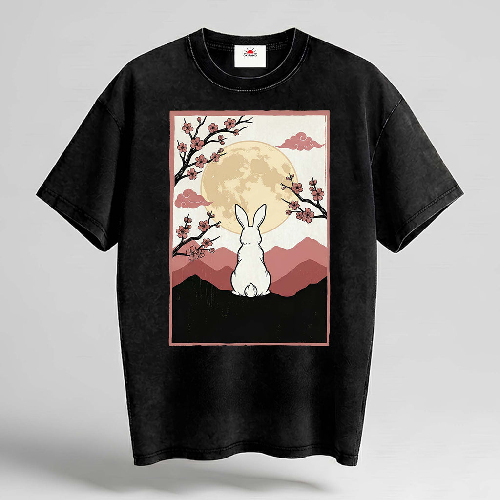 Moon Rabbit Oversized Cotton T-Shirt