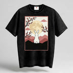 Moon Rabbit Oversized Cotton T-Shirt