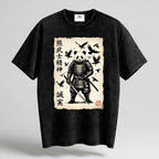 Panda Samurai Oversized Cotton T-Shirt