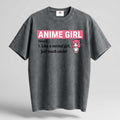ANIME GIRL Oversized Cotton T-Shirt