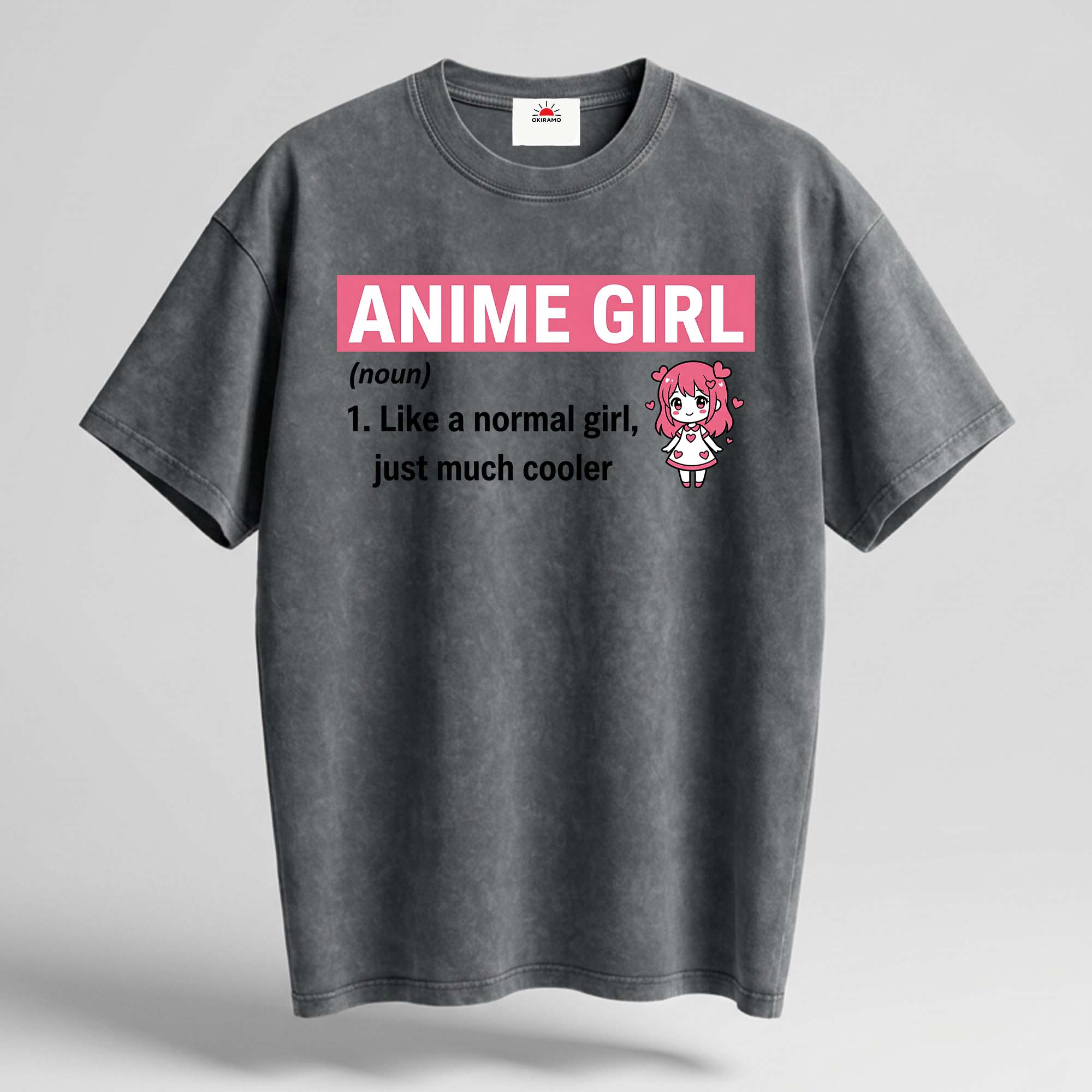 ANIME GIRL Oversized Cotton T-Shirt