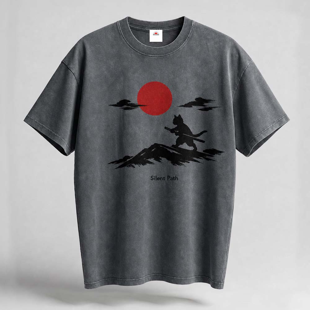 Silent Path Oversized Cotton T-Shirt