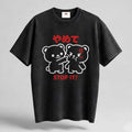 STOP IT Oversized Cotton T-Shirt