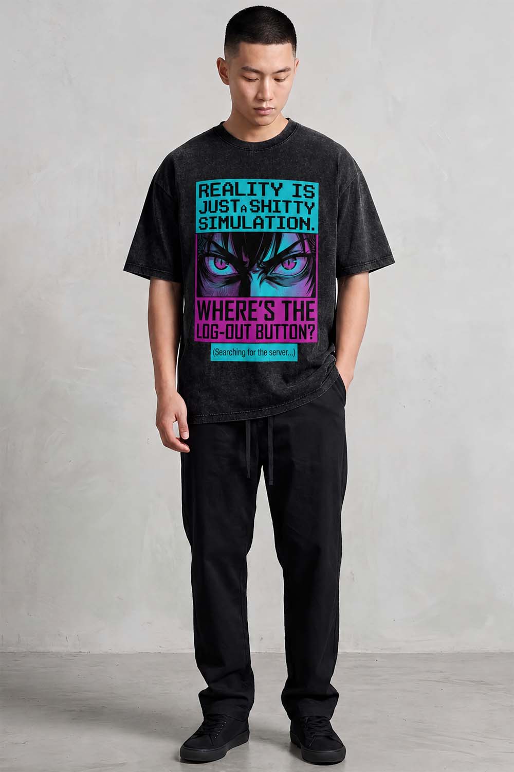 Reality Is a Simulation Oversized Cotton T-Shirt