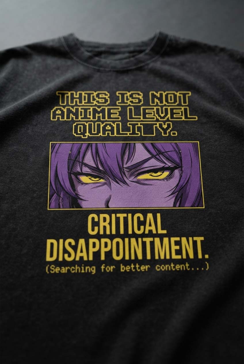 CRITICAL DISAPPOINTMENT. Oversized Cotton T-Shirt