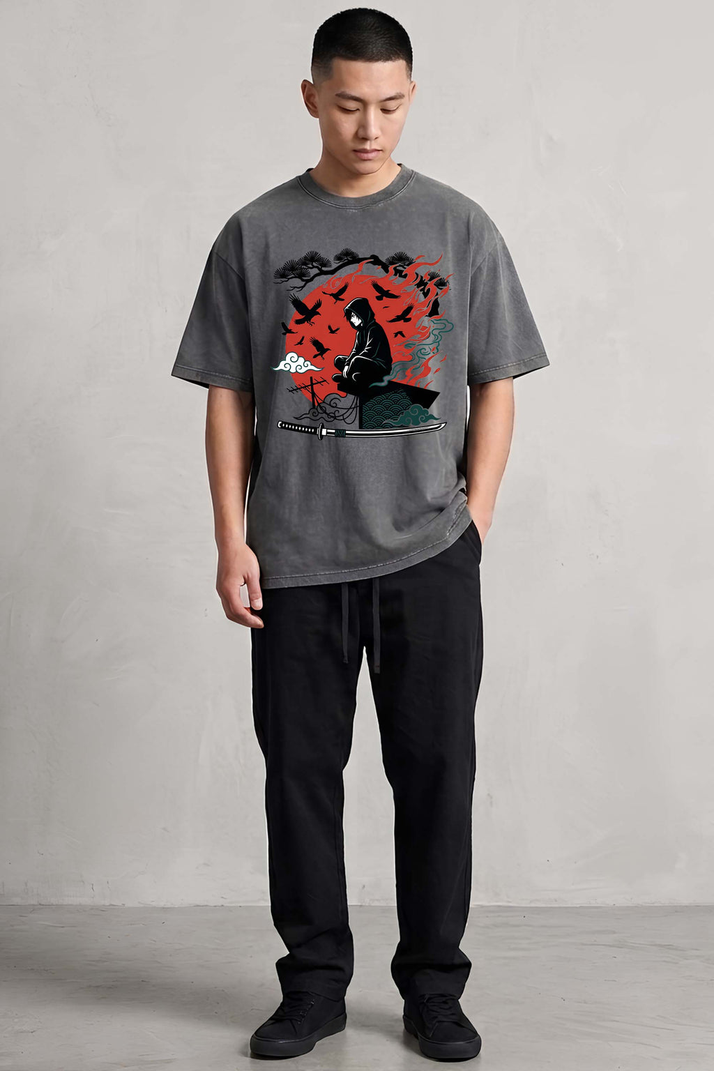 Rooftop Ronin Oversized Cotton T-Shirt