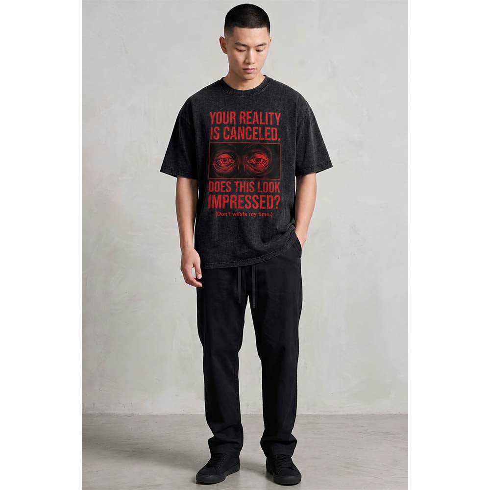Your Reality Is Canceled Red Edition Oversized Cotton T-Shirt