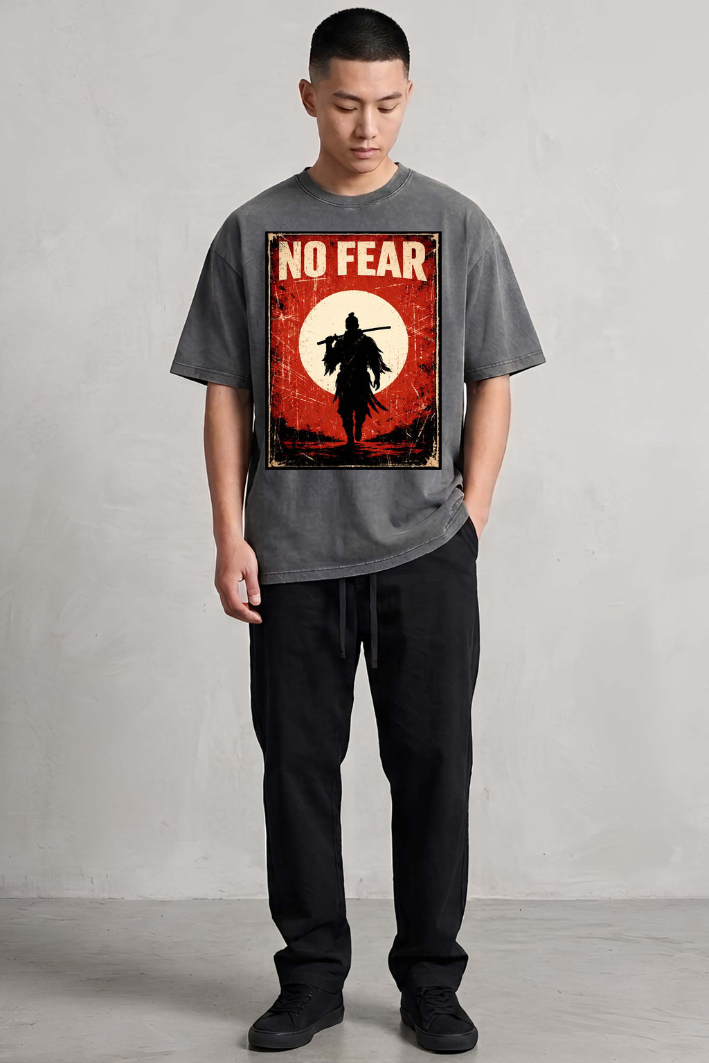 NO FEAR Oversized Cotton T-Shirt