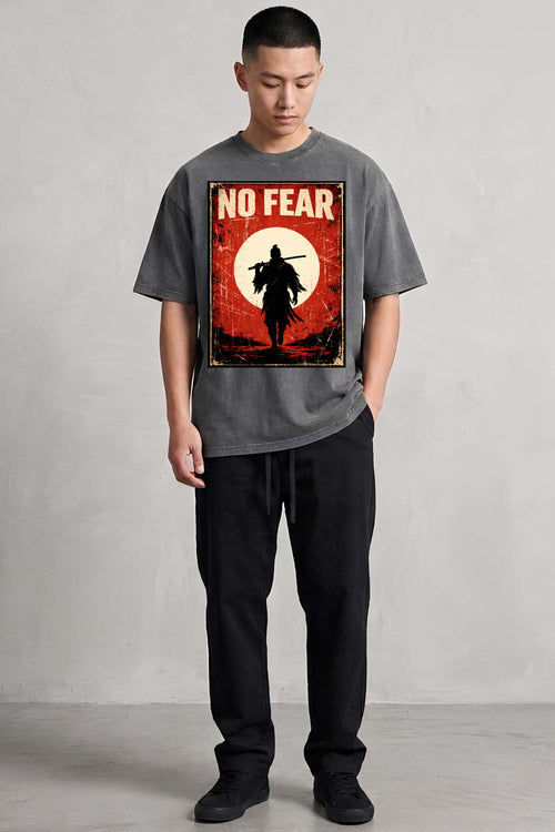 NO FEAR Oversized Cotton T-Shirt