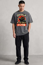 Catzilla Oversized Cotton T-Shirt