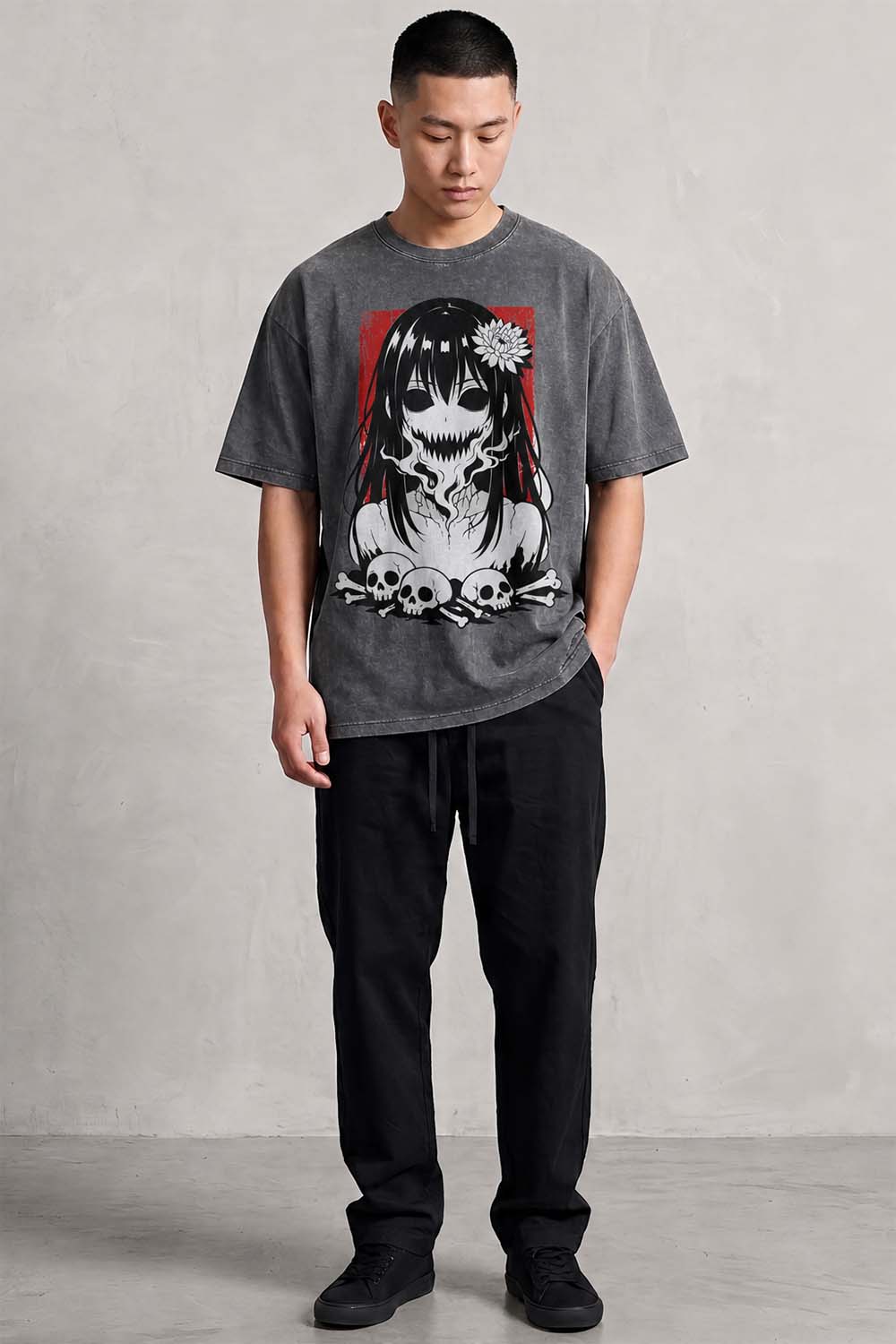 Ghost Girl Oversized Cotton T-Shirt