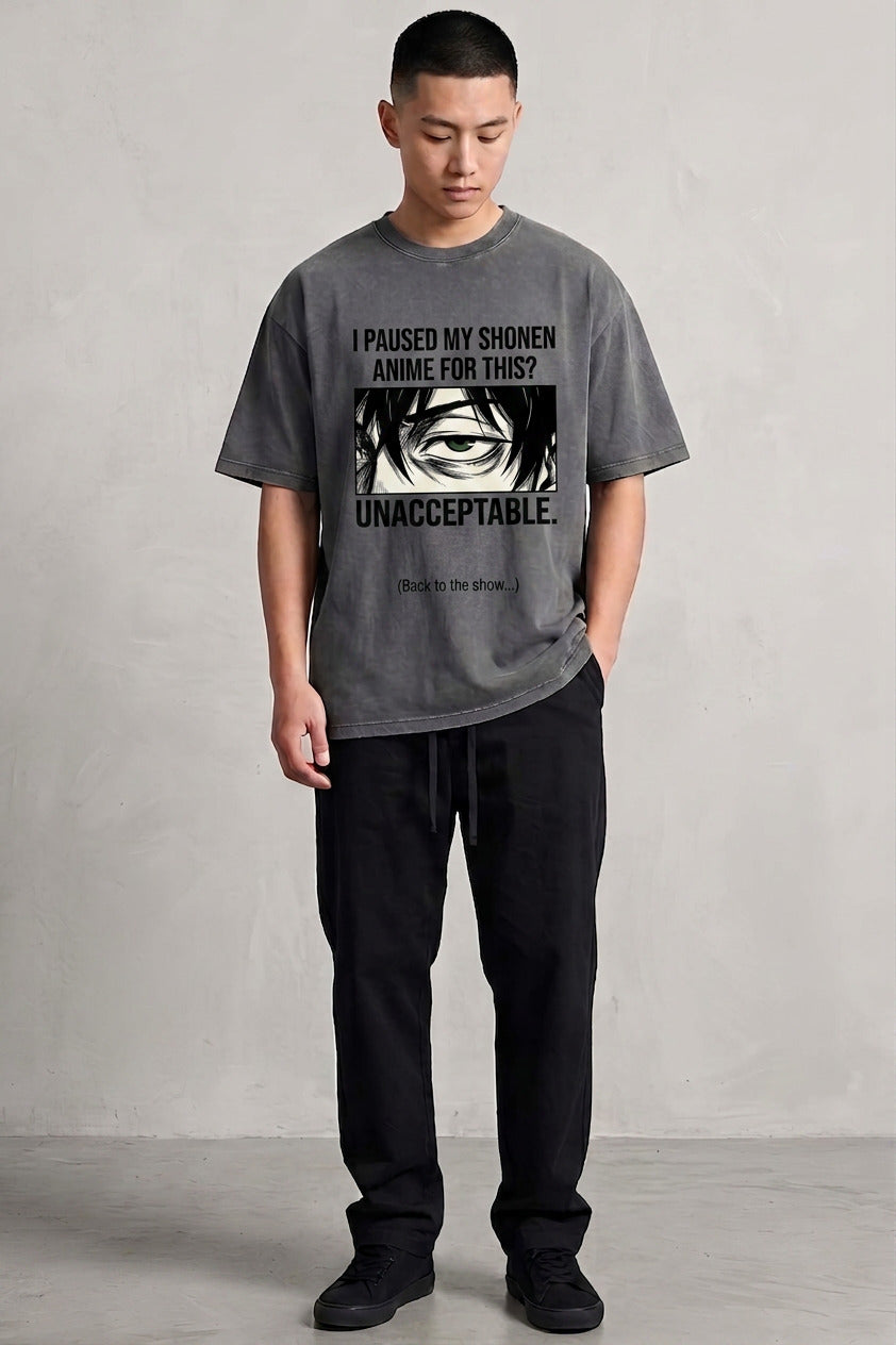 I PAUSED MY SHONEN ANIME FOR THIS Oversized Cotton T-Shirt