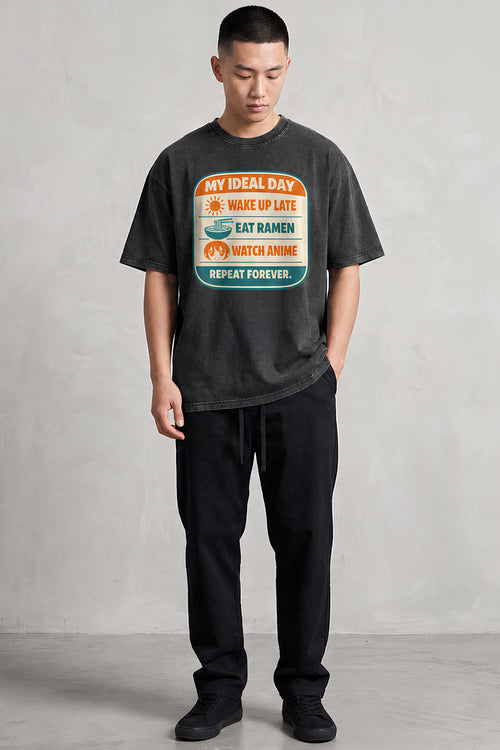My Ideal Day Oversized Cotton T-Shirt