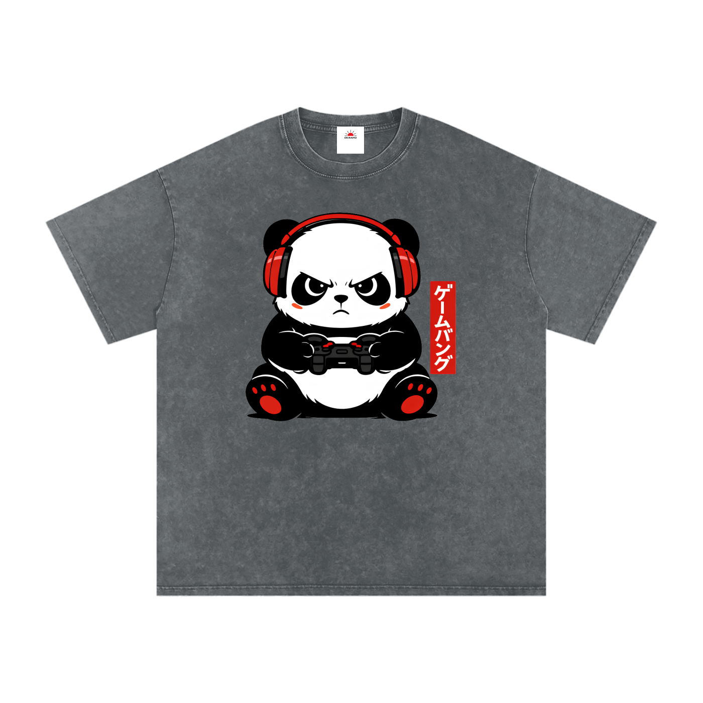Snow Washed Oversized Cotton T-Shirt