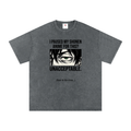 Snow Washed Oversized Cotton T-Shirt
