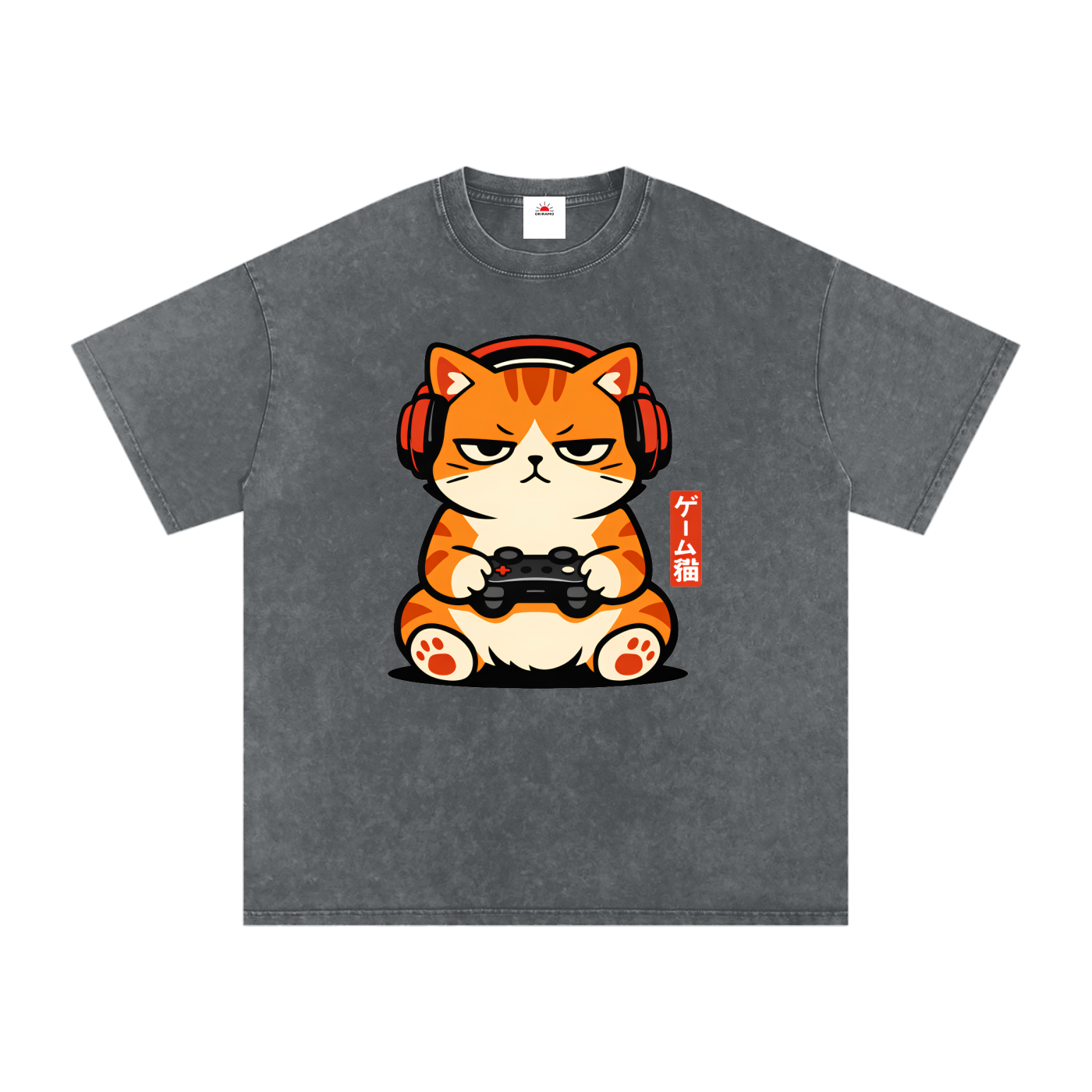 Snow Washed Oversized Cotton T-Shirt