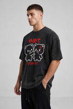 STOP IT Oversized Cotton T-Shirt
