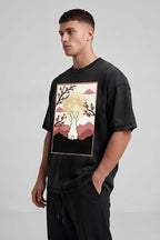 Moon Rabbit Oversized Cotton T-Shirt