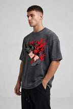 Fire Beats Oversized Cotton T-Shirt