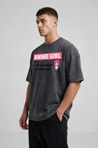 ANIME GIRL Oversized Cotton T-Shirt