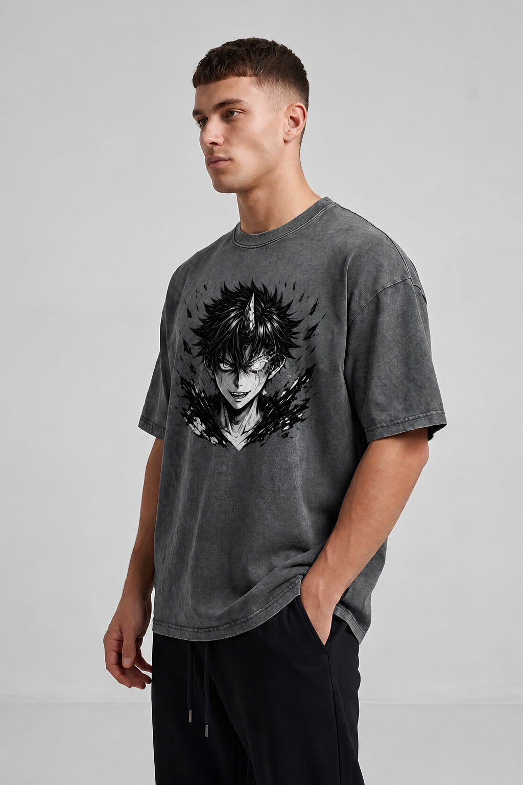 Dark Demon Oversized Cotton T-Shirt