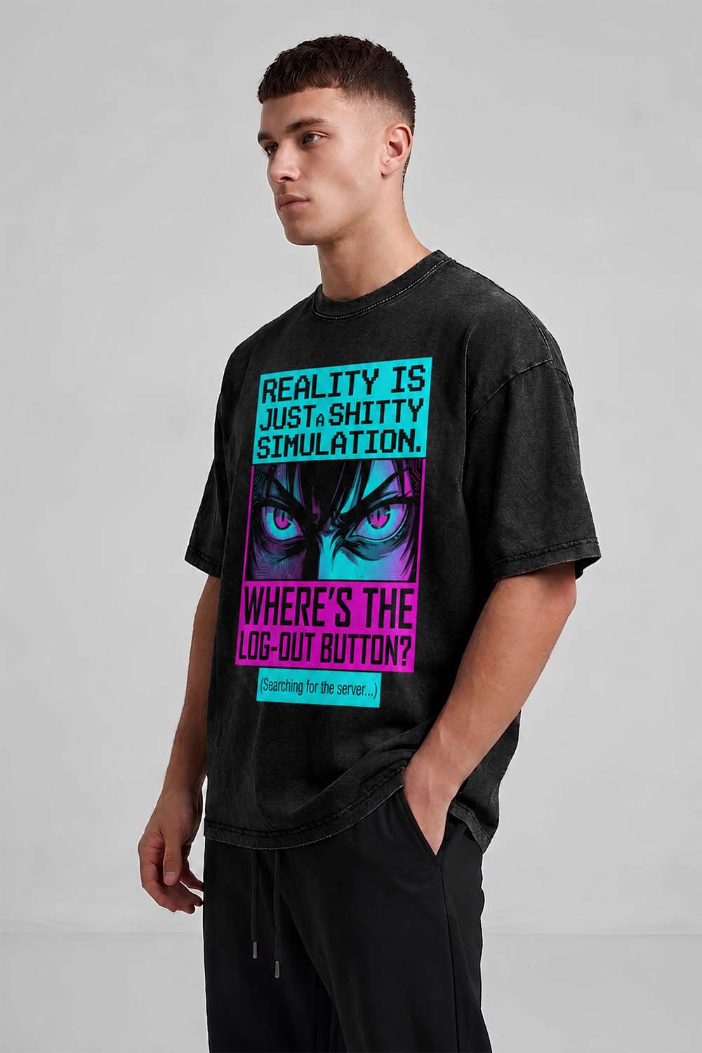 Reality Is a Simulation Oversized Cotton T-Shirt