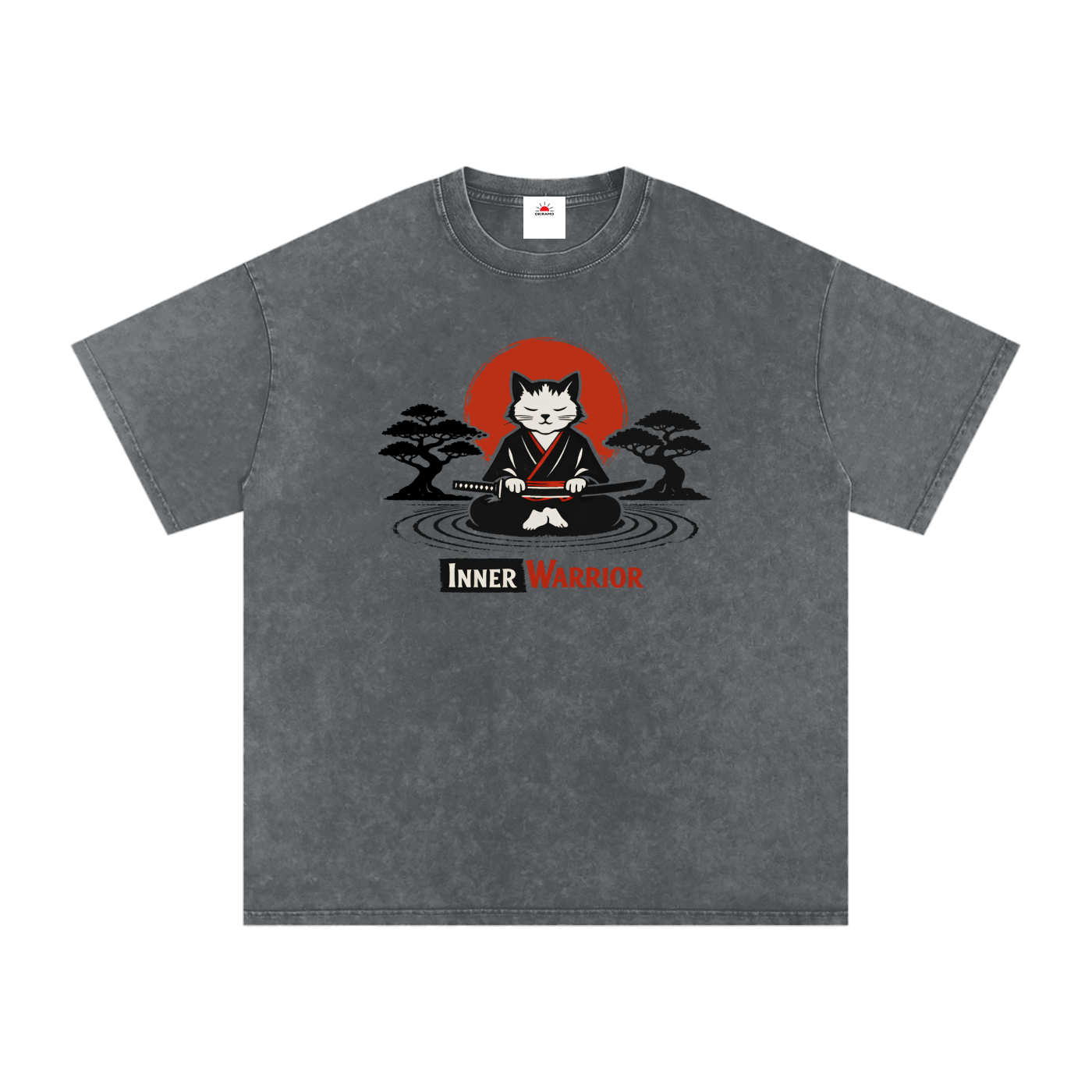 Snow Washed Oversized Cotton T-Shirt