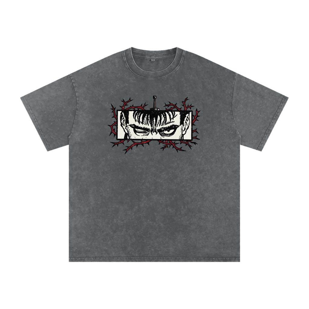 Snow Washed Oversized Cotton T-Shirt