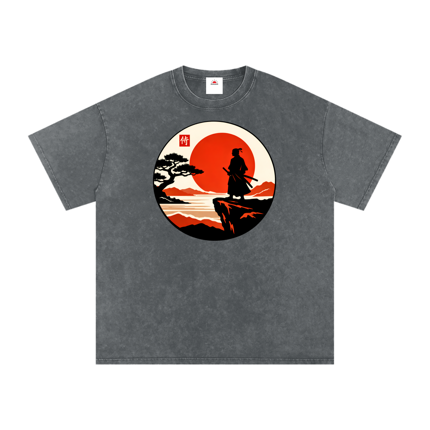 Snow Washed Oversized Cotton T-Shirt