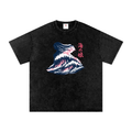 Snow Washed Oversized Cotton T-Shirt