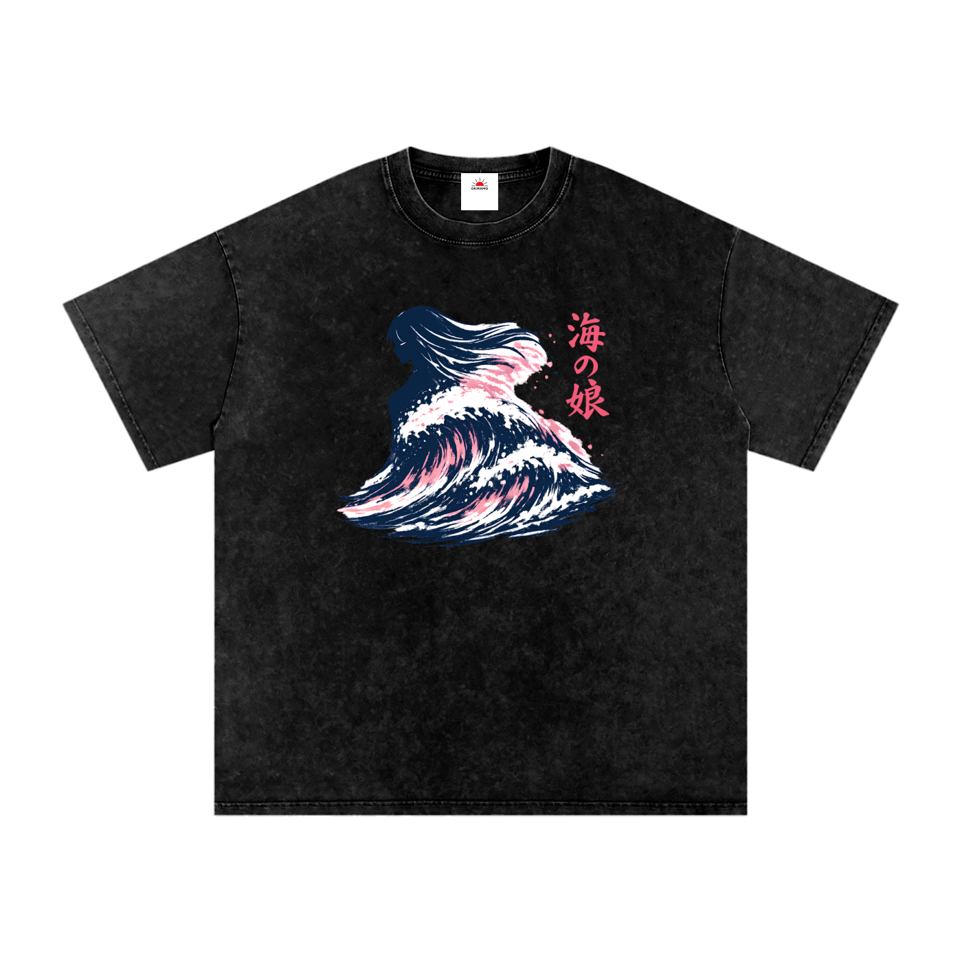 Snow Washed Oversized Cotton T-Shirt
