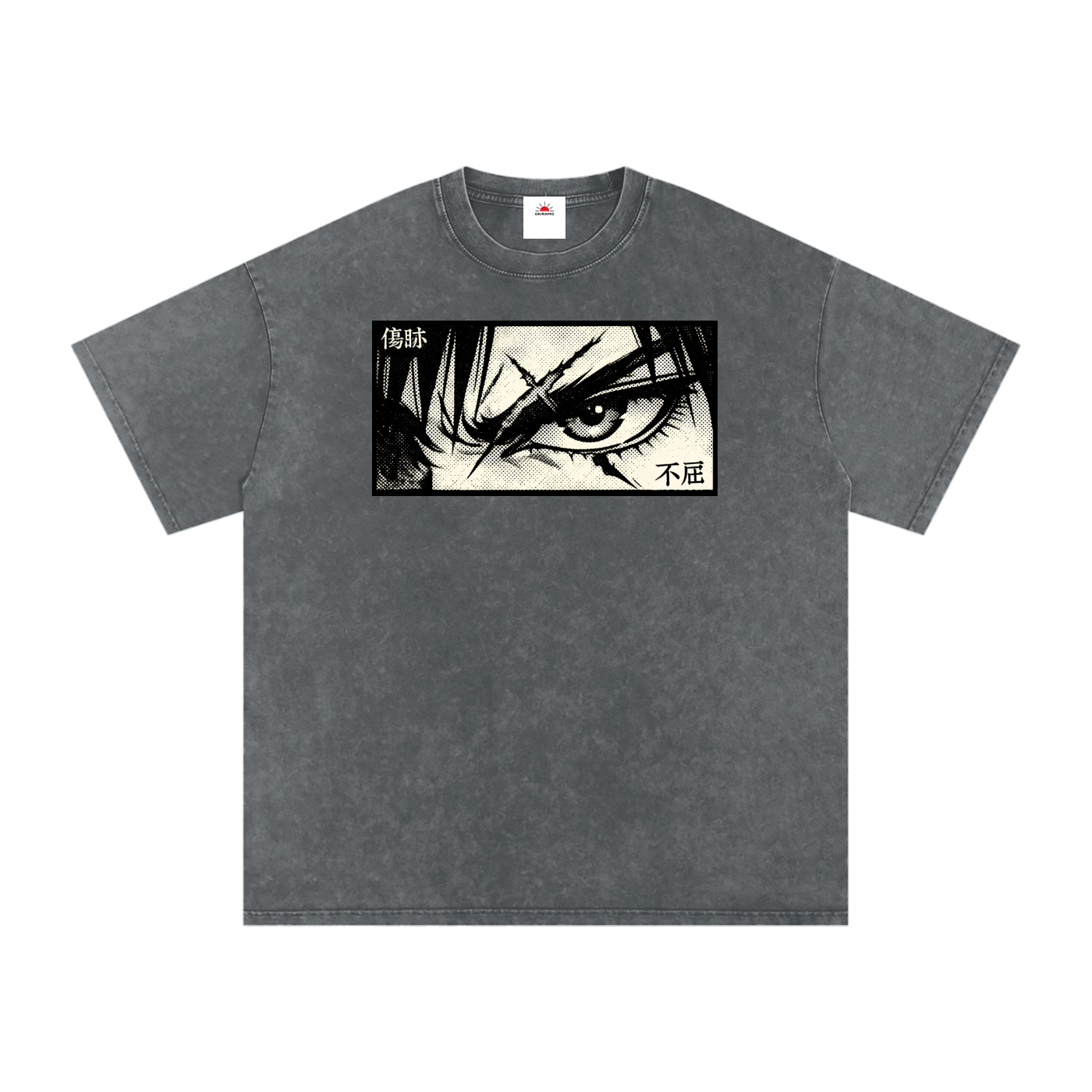 Snow Washed Oversized Cotton T-Shirt