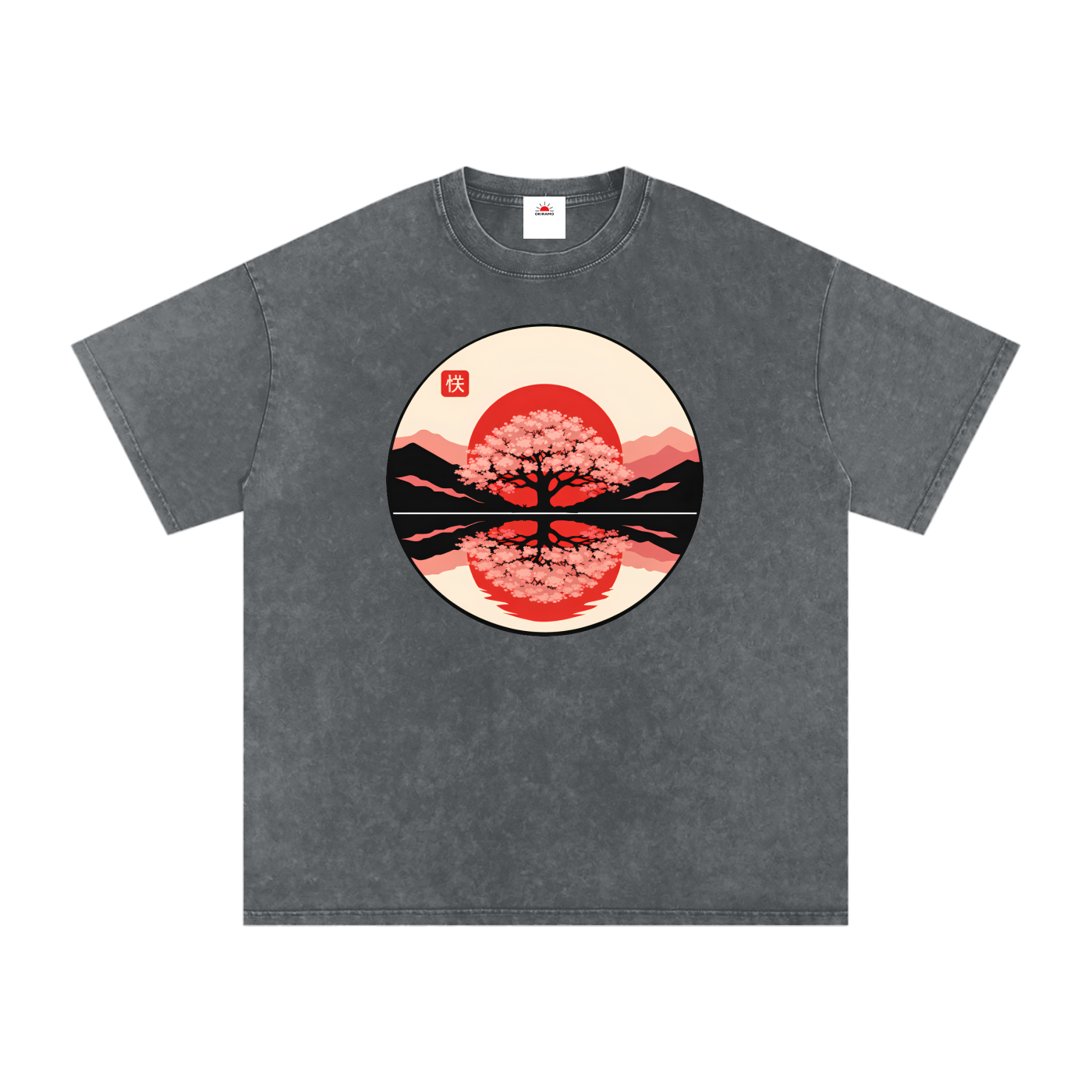 Snow Washed Oversized Cotton T-Shirt