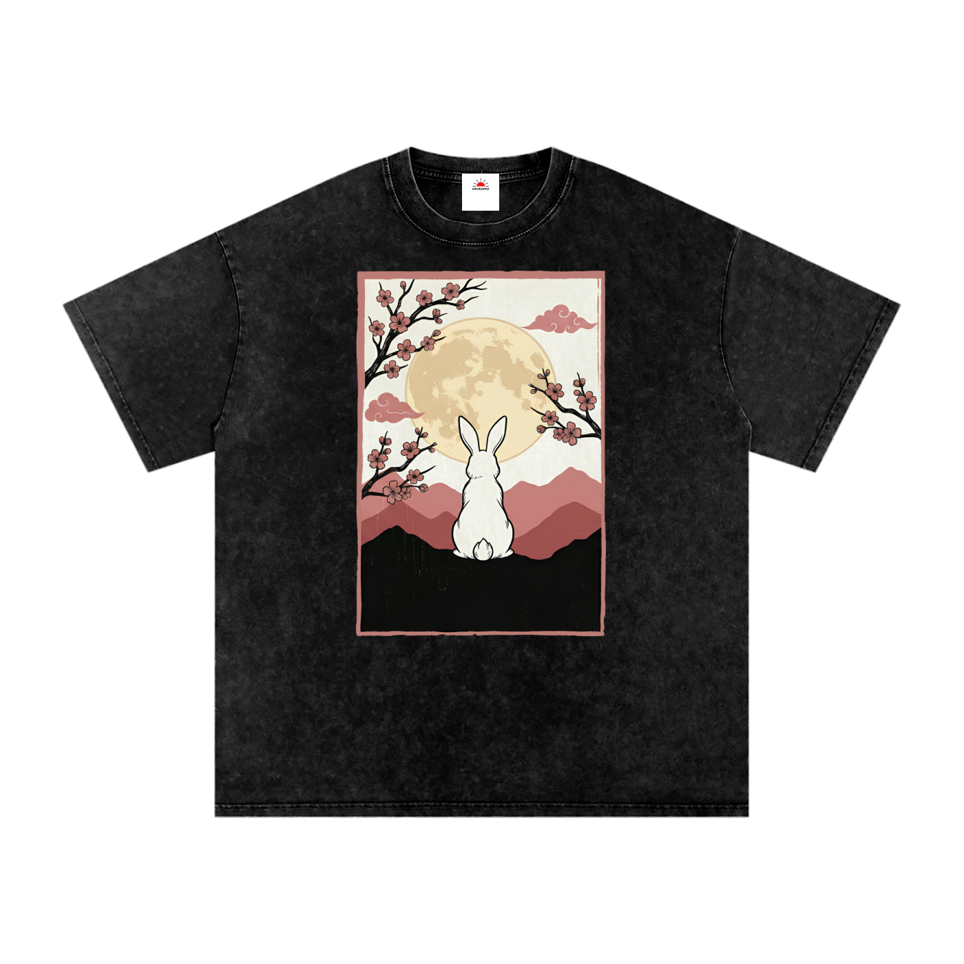 Snow Washed Oversized Cotton T-Shirt