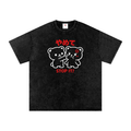 Snow Washed Oversized Cotton T-Shirt