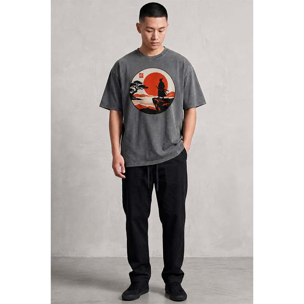 Samurai Overlook Oversized Cotton T-Shirt