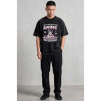 Anime & Sketching Oversized Cotton T-Shirt