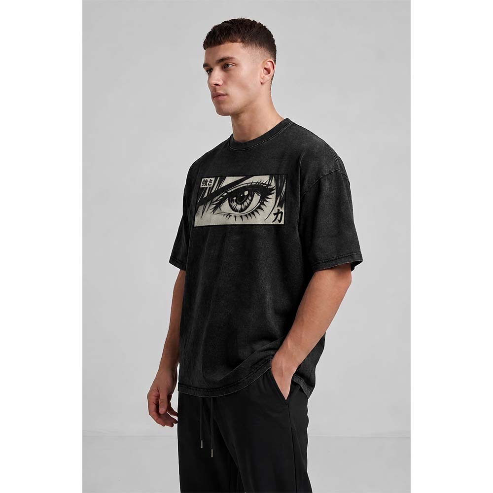 Anime Eye Oversized Cotton T-Shirt