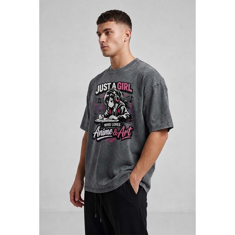 Anime & Art Oversized Cotton T-Shirt