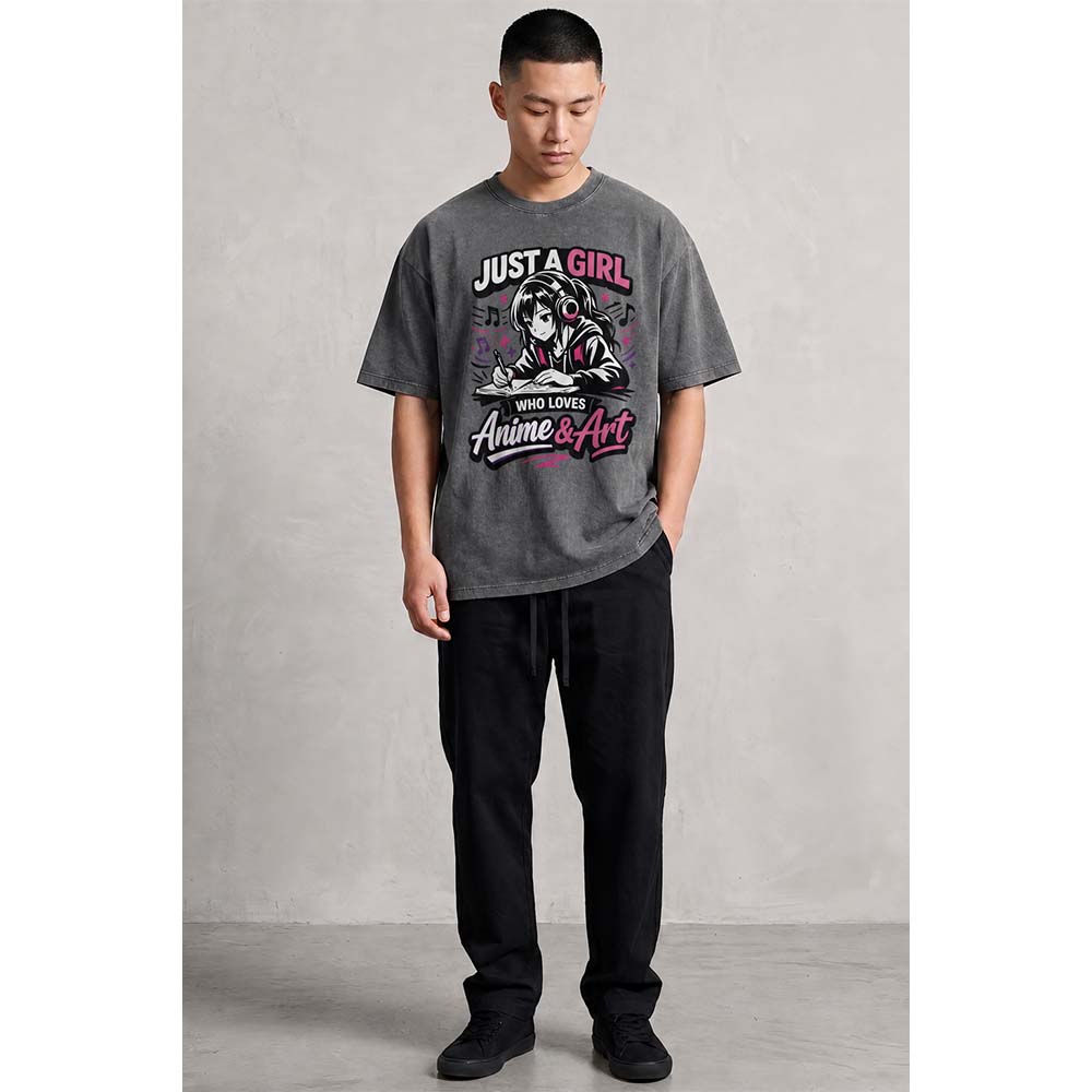 Anime & Art Oversized Cotton T-Shirt
