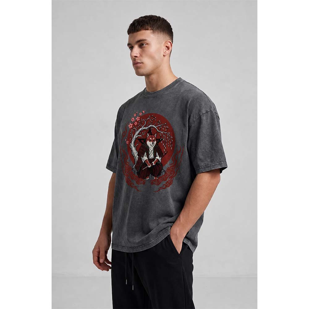 Fox Demon Oversized Cotton T-Shirt