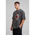Koi Yin Yang Oversized Cotton T-Shirt