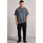 Katana & Water Oversized Cotton T-Shirt