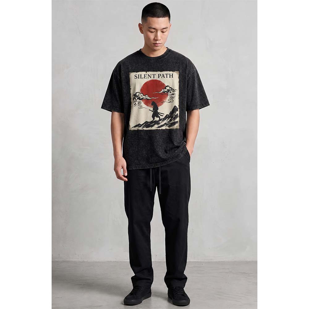 SILENT PATH Oversized Cotton T-Shirt