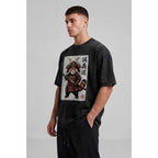 Samurai Red Panda Oversized Cotton T-Shirt