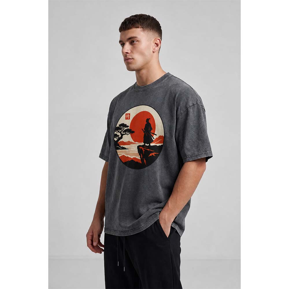 Samurai Overlook Oversized Cotton T-Shirt