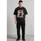 Samurai Fox Oversized Cotton T-Shirt