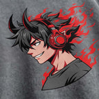 Fire Beats Oversized Cotton T-Shirt